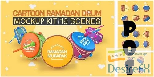 Cartoon Ramadan Drum Kit - 7020997