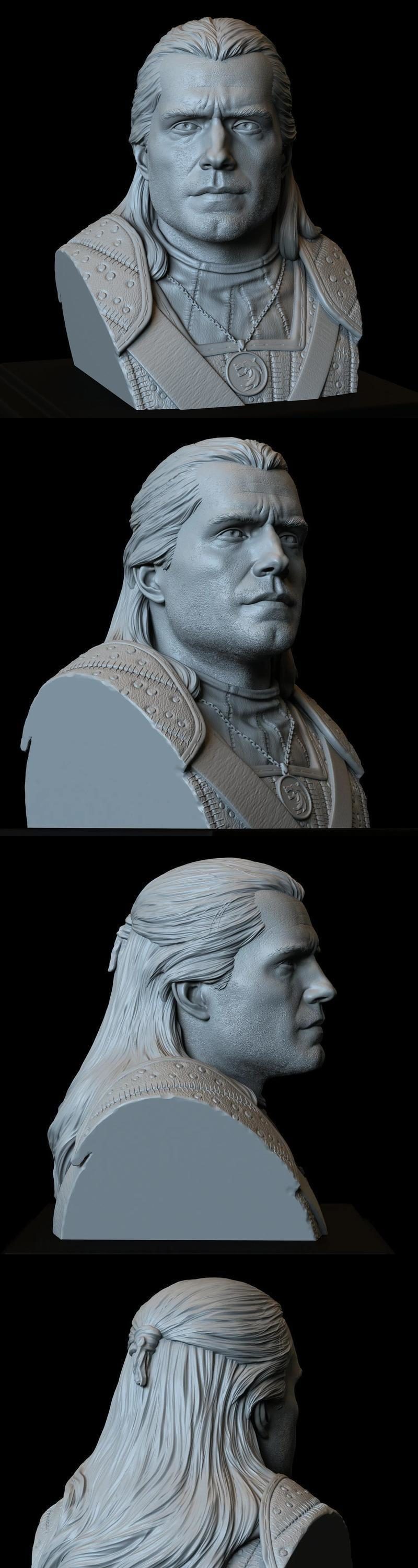 Geralt Bust – 3D Print