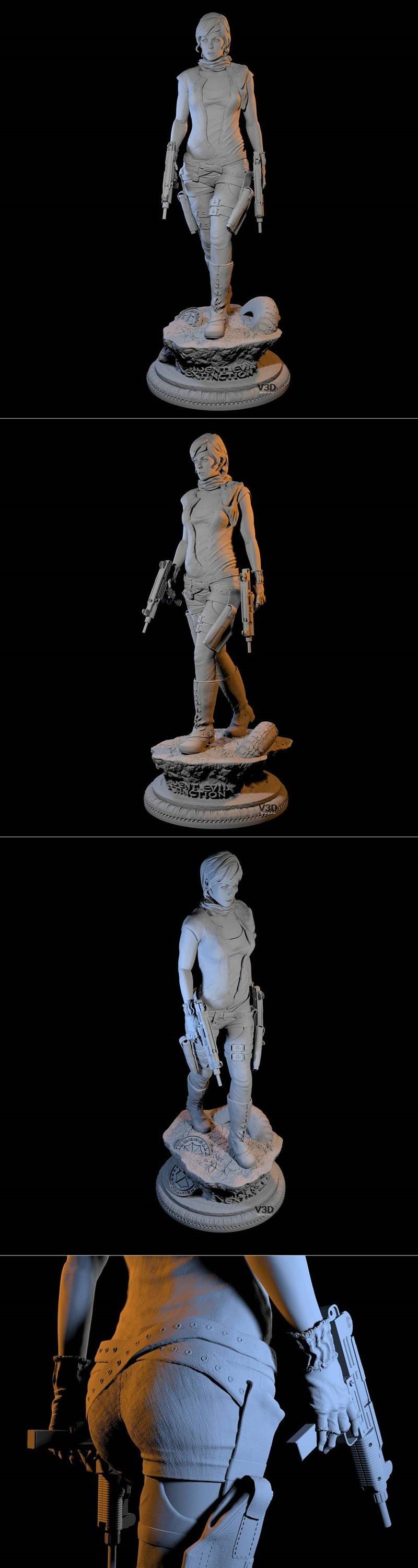 ﻿Alice From Resident Evill – 3D Print