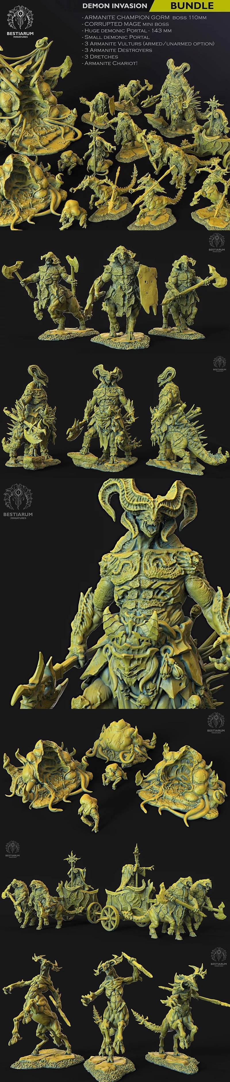 Bestiarum Miniatures - Demon Invasion - July 2020 – 3D Print