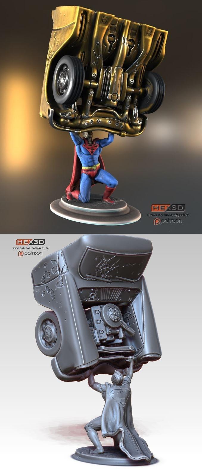 Superman Car Lift – 3D Print