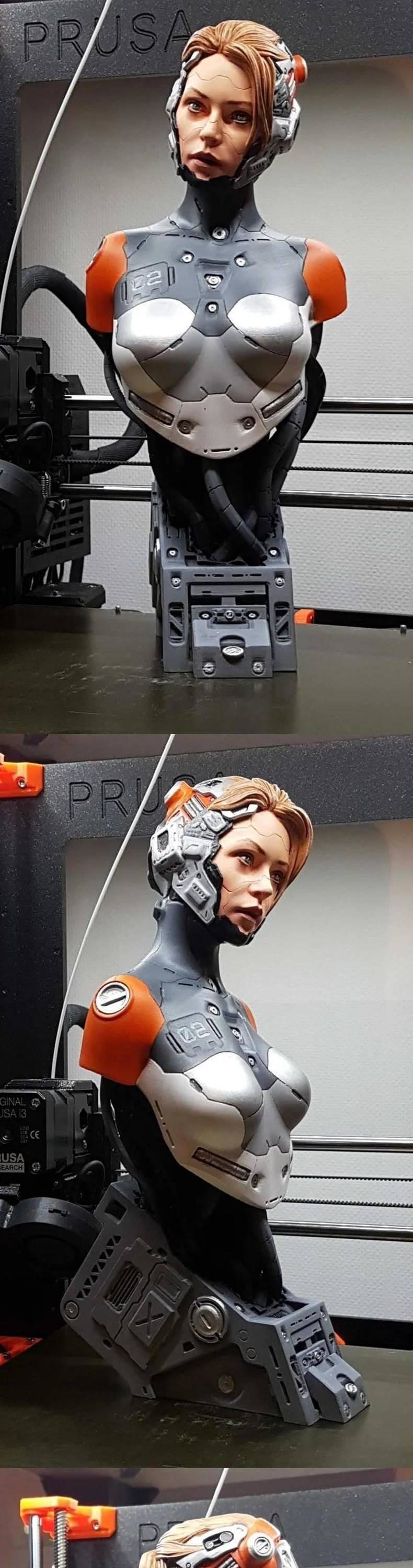 Female Cyborg – 3D Print