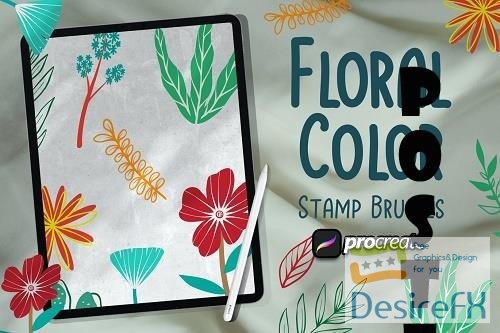 Floral Color Brush Procreate
