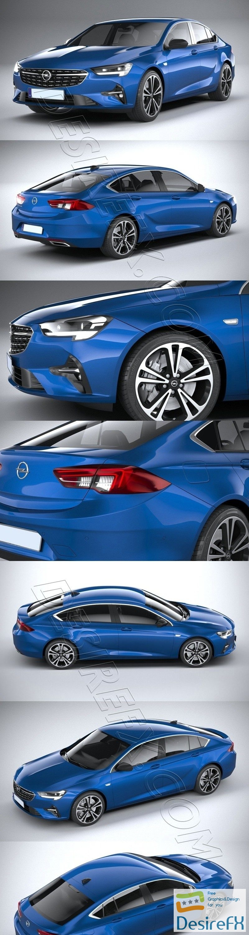 Opel Insignia Grand Sport 2020 3D Model