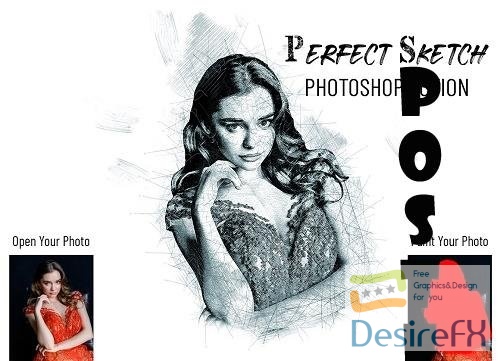 Perfect Sketch Photoshop Action - 7037477