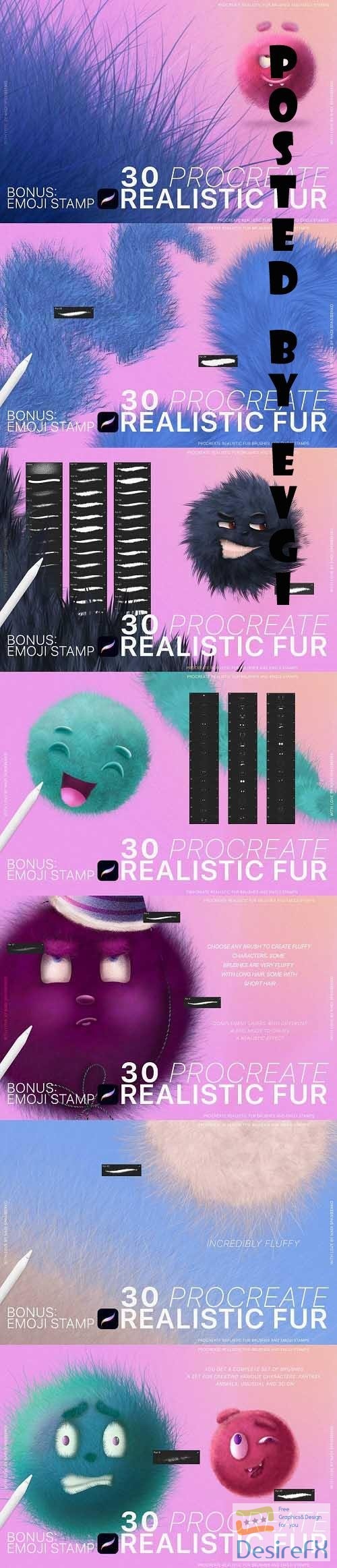 Procreate Realistic Fur & Emoji - 6794275