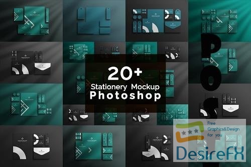 Stationery Paper Mockup Bundle - 22 Premium Graphics