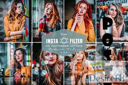 05 Instagram Filter Portrait Photoshop Actions