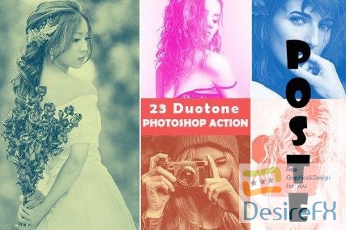 23 Duotone Photoshop Action