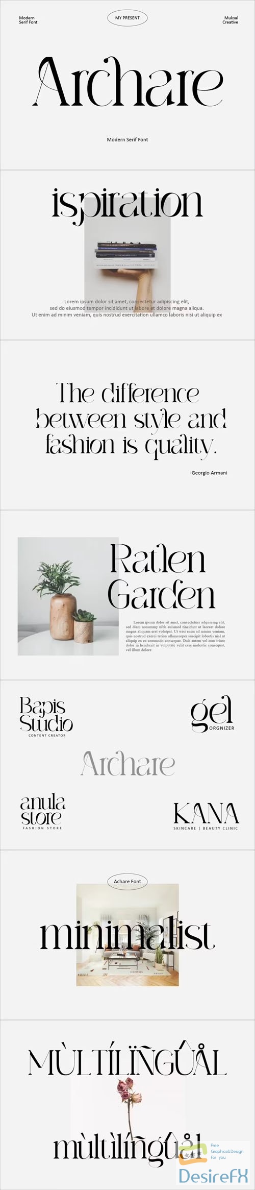 Archare - Modern Serif Typeface