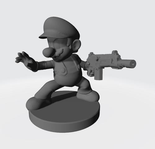 Armed Mario – 3D Print