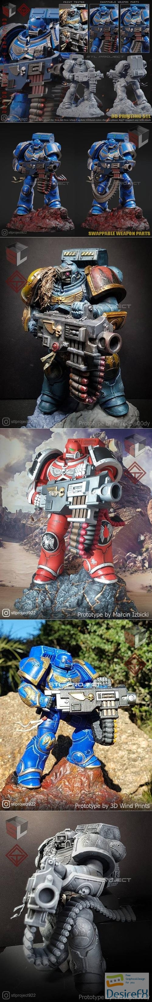 Astartes with Heavy Bolter – 3D Print