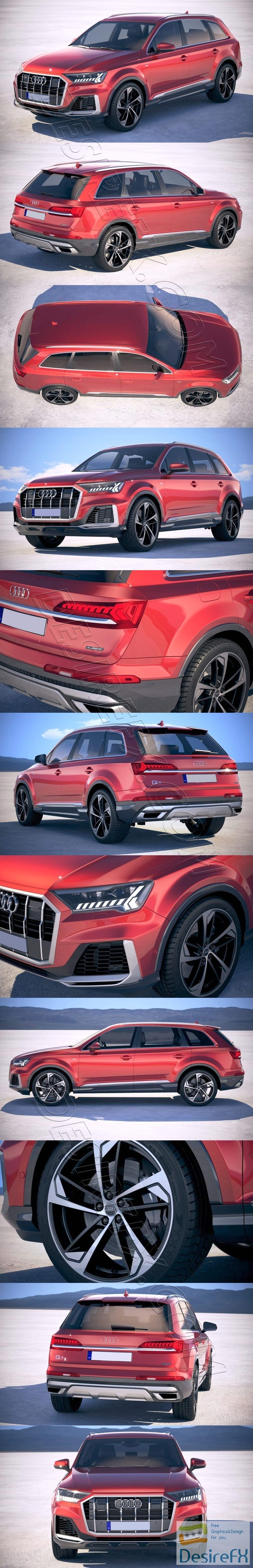 Audi Q7 2020 3D Model