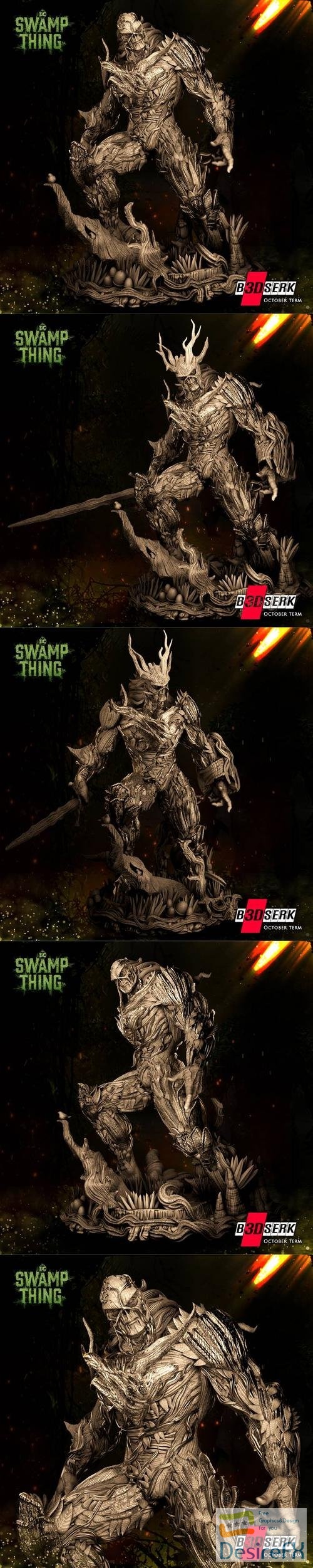 B3dserk - The Swamp Thing Statue – 3D Print