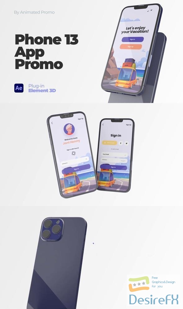 Phone App Promo – Phone 13 Mockup 35612355