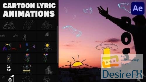 Cartoon Lyric Animations for After Effects - 36947162
