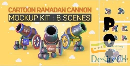 Cartoon Ramadan Cannon Kit - 7026927