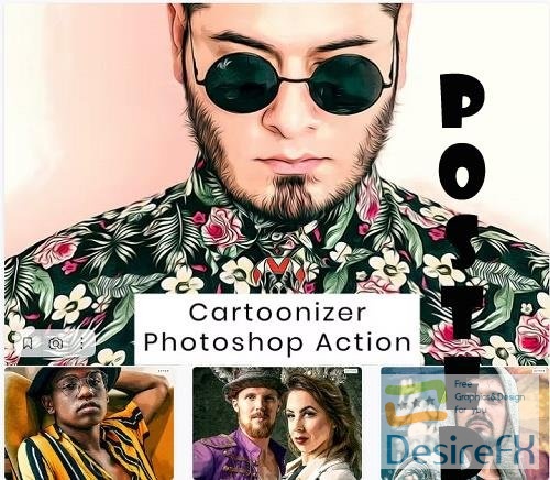Cartoonizer Photoshop Action - PEJXNEB