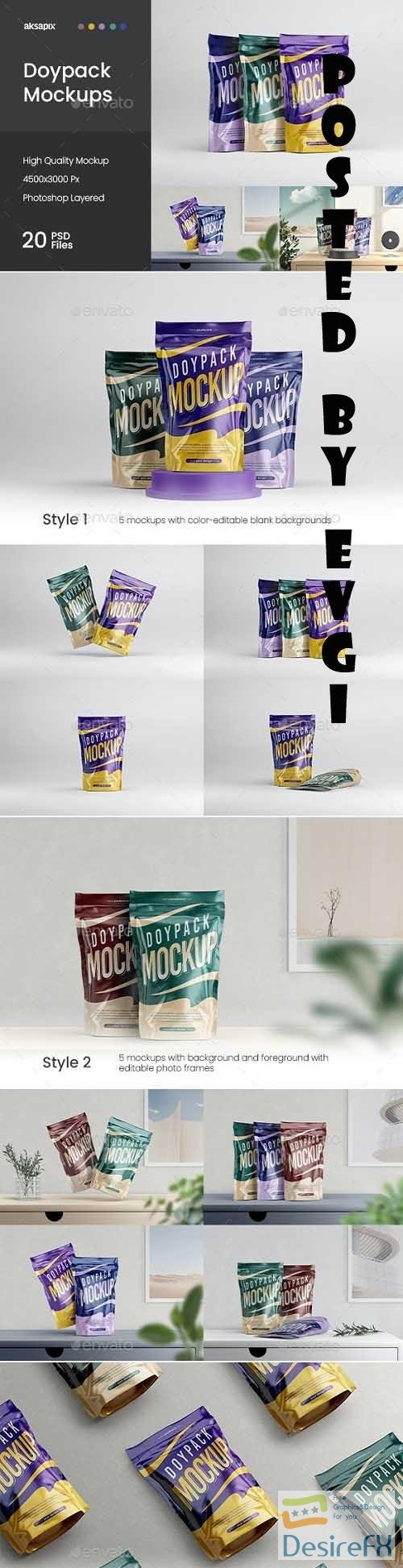 Doypack / Pouch Packaging Mockup - 37045401