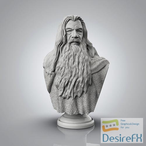 Gandalf Bust – 3D Print