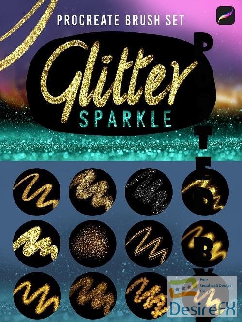 Glitter Sparkle Procreate Brushes - 7151534
