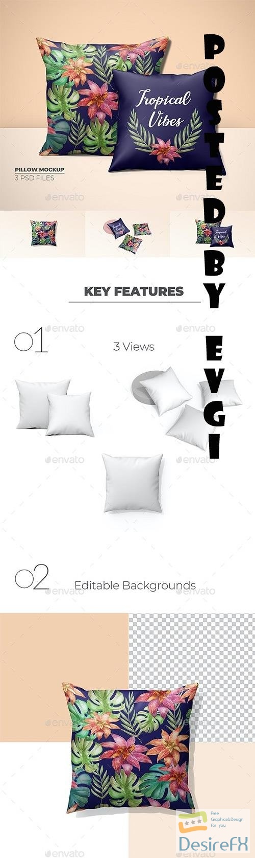 GraphicRiver - Silk Cushion/Pillow Cover Mockups - 34274475 - 6888047