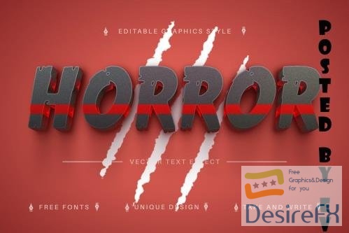 Horror - Editable Text Effect - 7166776