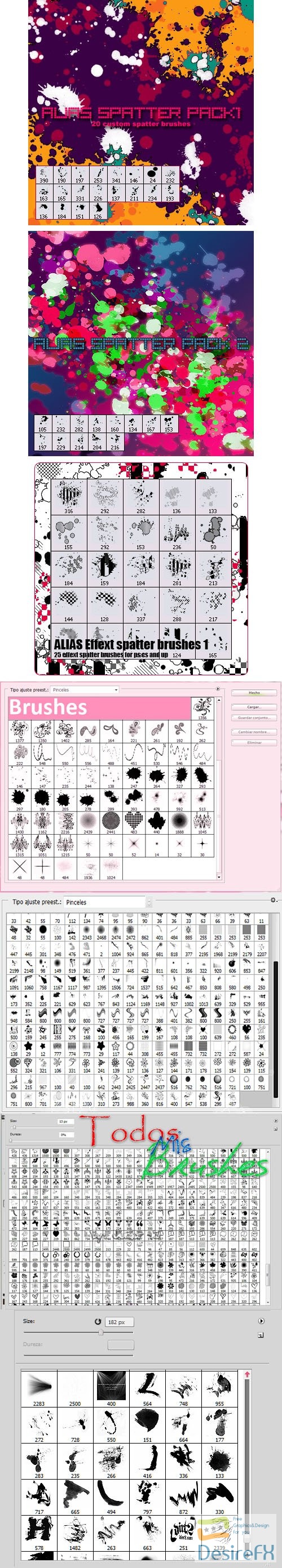 Huge Pack of Photoshop Brushes