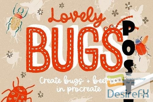 Lovely Bugs for Procreate - 6176634