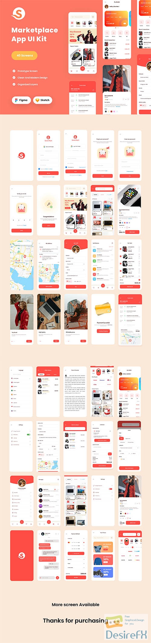 Marketplace / E-commerce UI Kit UI8