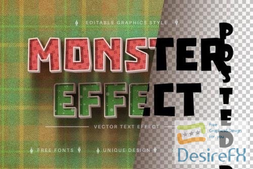 Monster - Editable Text Effect, Font Style - 7162104