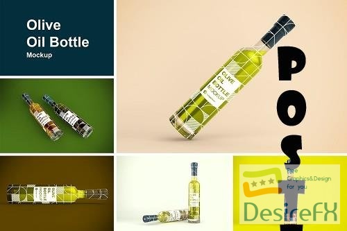 Olive Oil Bottle Mockup - 7009542