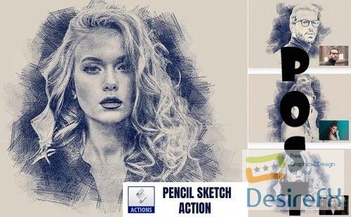 Pencil Sketch Photoshop Action - PBJE4V3