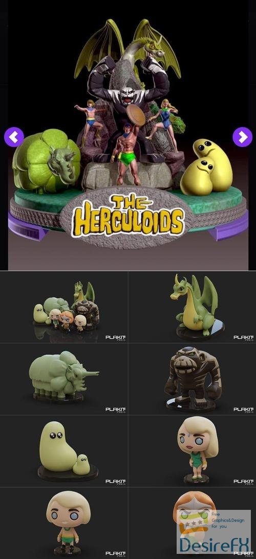 PlaKit The Herculoids Zandor – 3D Print