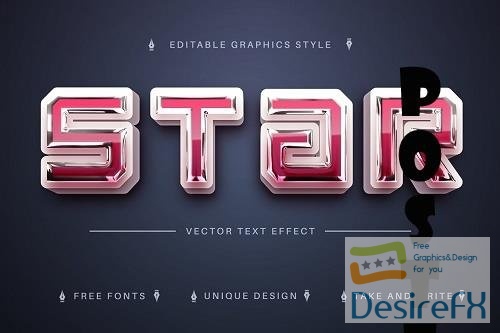 Realistic 3D - Editable Text Effect - 7153081