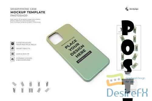 Smartphone Case Mockup Template Bundle - 1881640