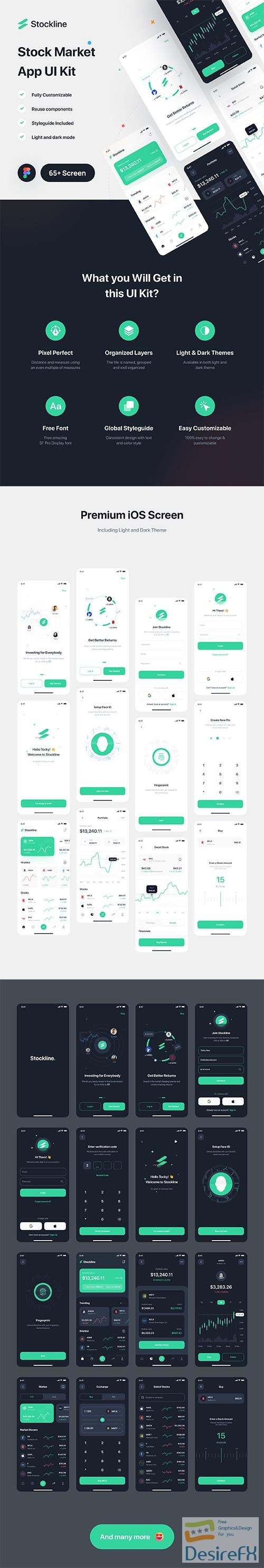 Stockline - Stock Market App UI Kit UI8