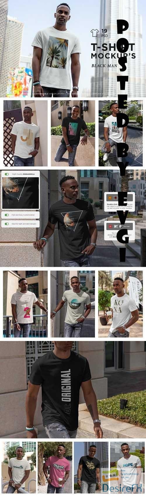T-Shirt MockUp African Men - 7065019