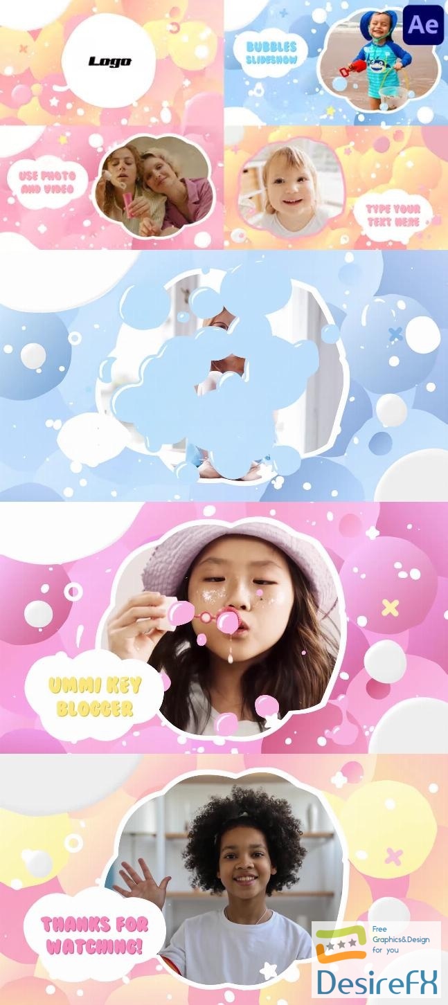 Videohive Bubble Slideshow After Effects