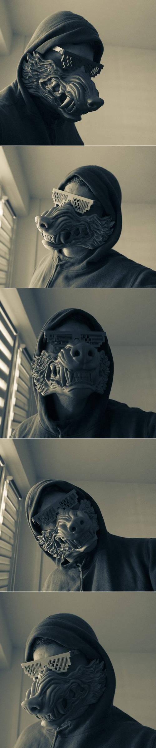 Download Wolf Mask – 3D Print - DesireFX.COM