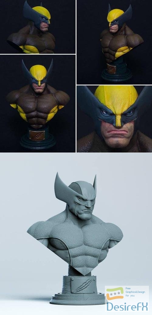 Wolverine Bust – 3D Print