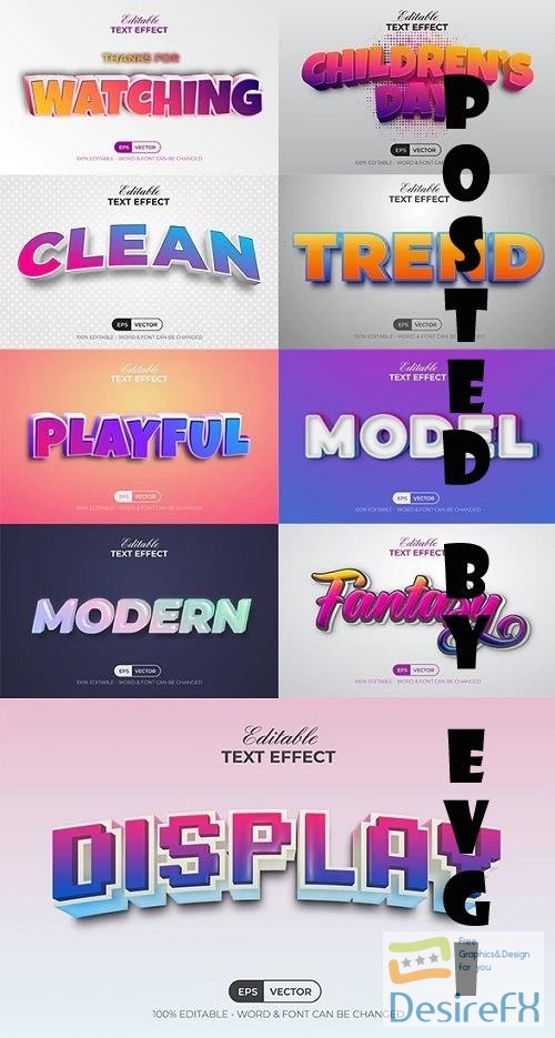 9 Text Effect Colorful Style - 37916639 - 7228163