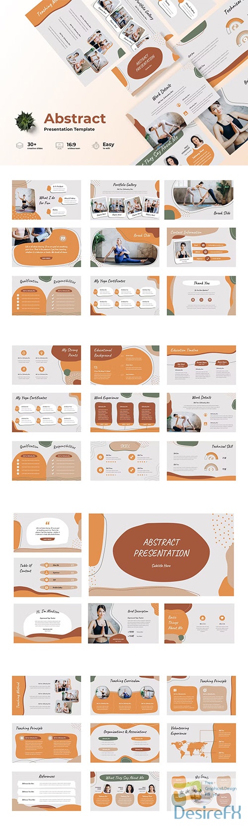 Abstract Powerpoint, Keynote and Google Slides Presentation Templates