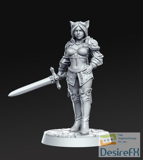 Ambar Female Cat soldier – 3D Print