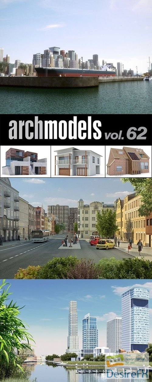 Archmodels Vol.62 - 64 Models of 3D Buildings