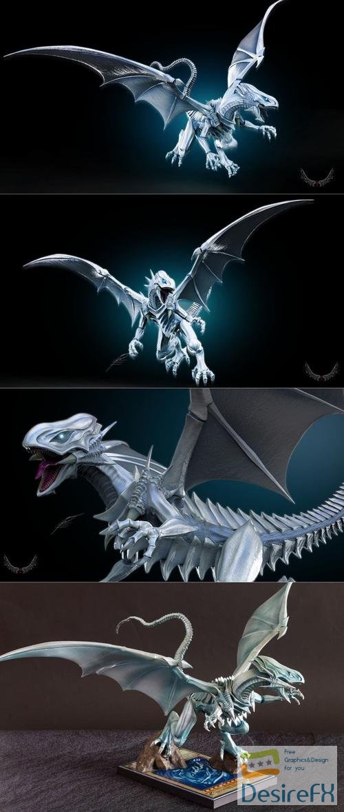 Blue Eyes White Dragon - Yugioh – 3D Print