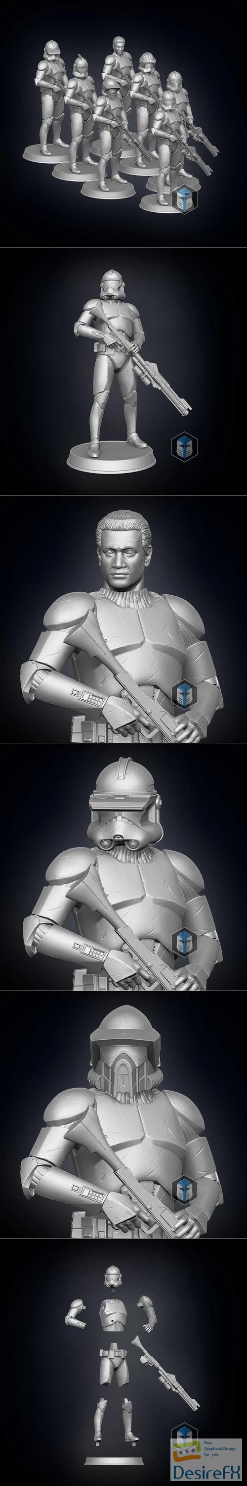 Clone Trooper Figurines - Soldiers – 3D Print