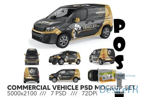 Commercial Vehicle PSD Mockup Set