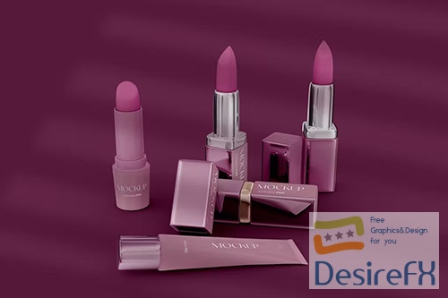 Cosmetic Products Mockup PSD