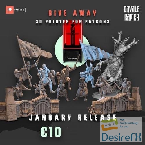 Davale Games January 2021 – 3D Print